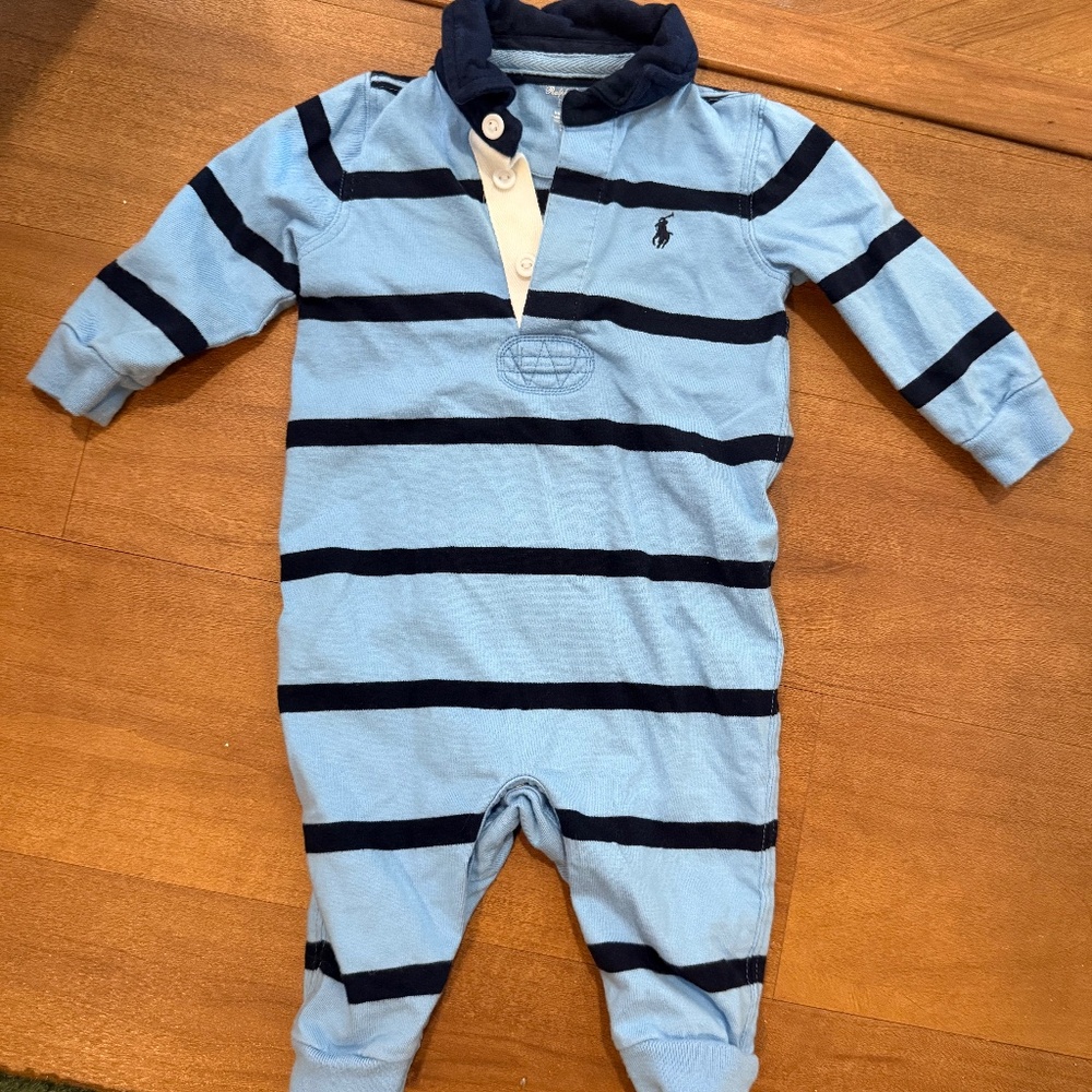 Polo Ralph Lauren Baby Boy's Cotton Rugby Coverall